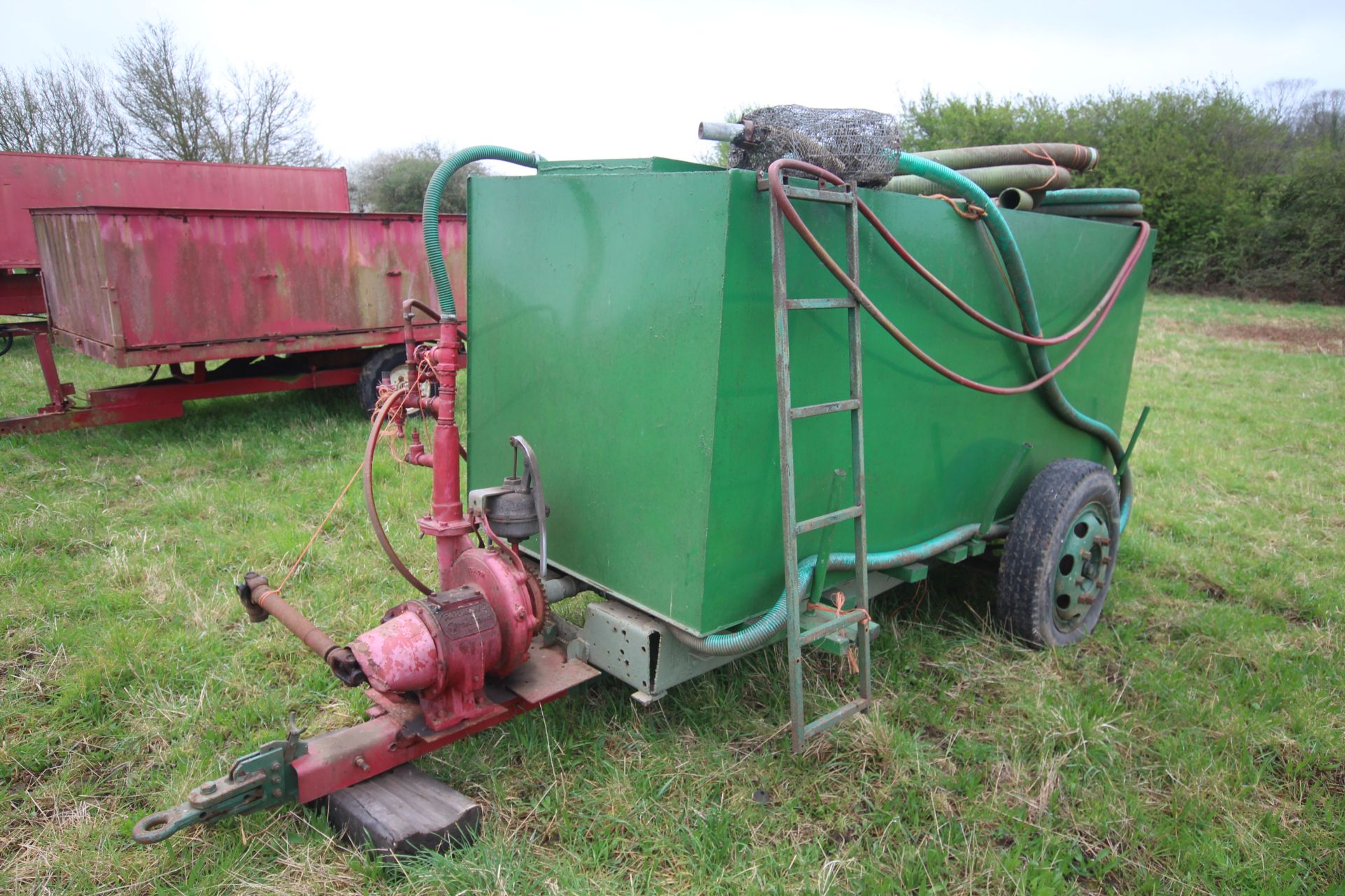 Farm made water bowser. With PTO driven Farrows irrigation pump. - Image 2 of 36