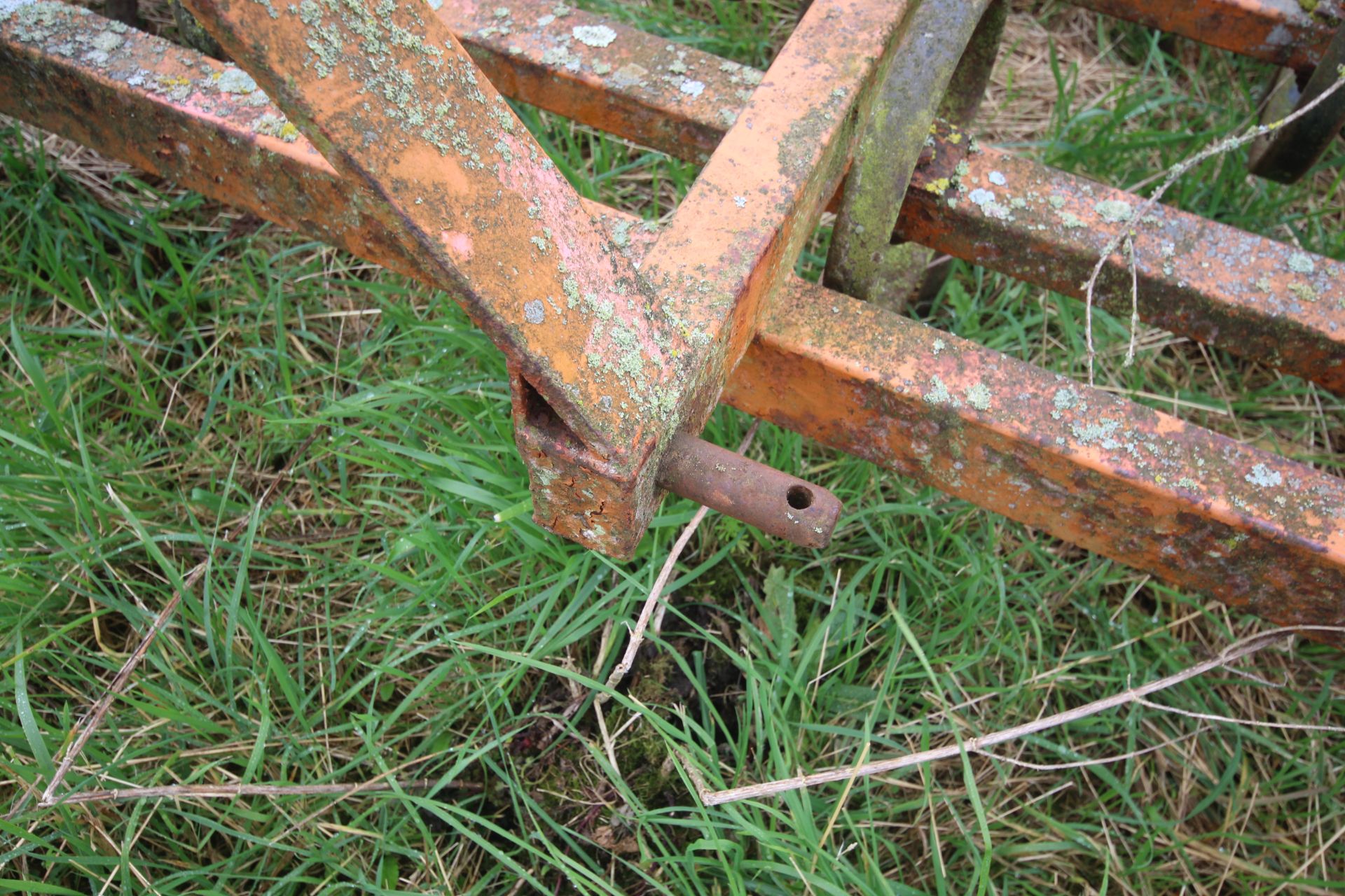 Blench 10ft mounted combination harrow. Comprising two rows spring tines, four rows Dutch harrow - Image 7 of 16