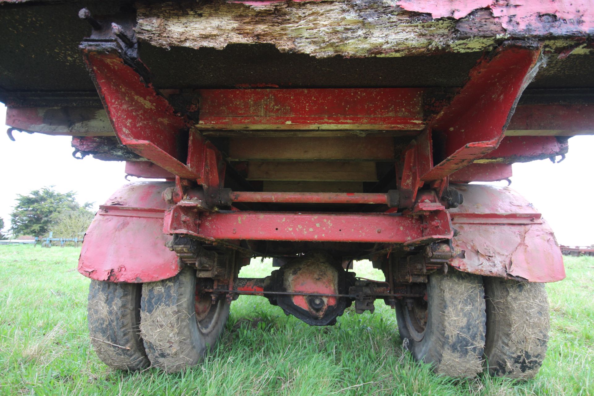 10T single axle lorry conversion tipping trailer. With twin wheels and steel body. Ex-Leyland - Image 31 of 51