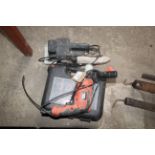 Black & Decker drill with case and a Skil belt sander.