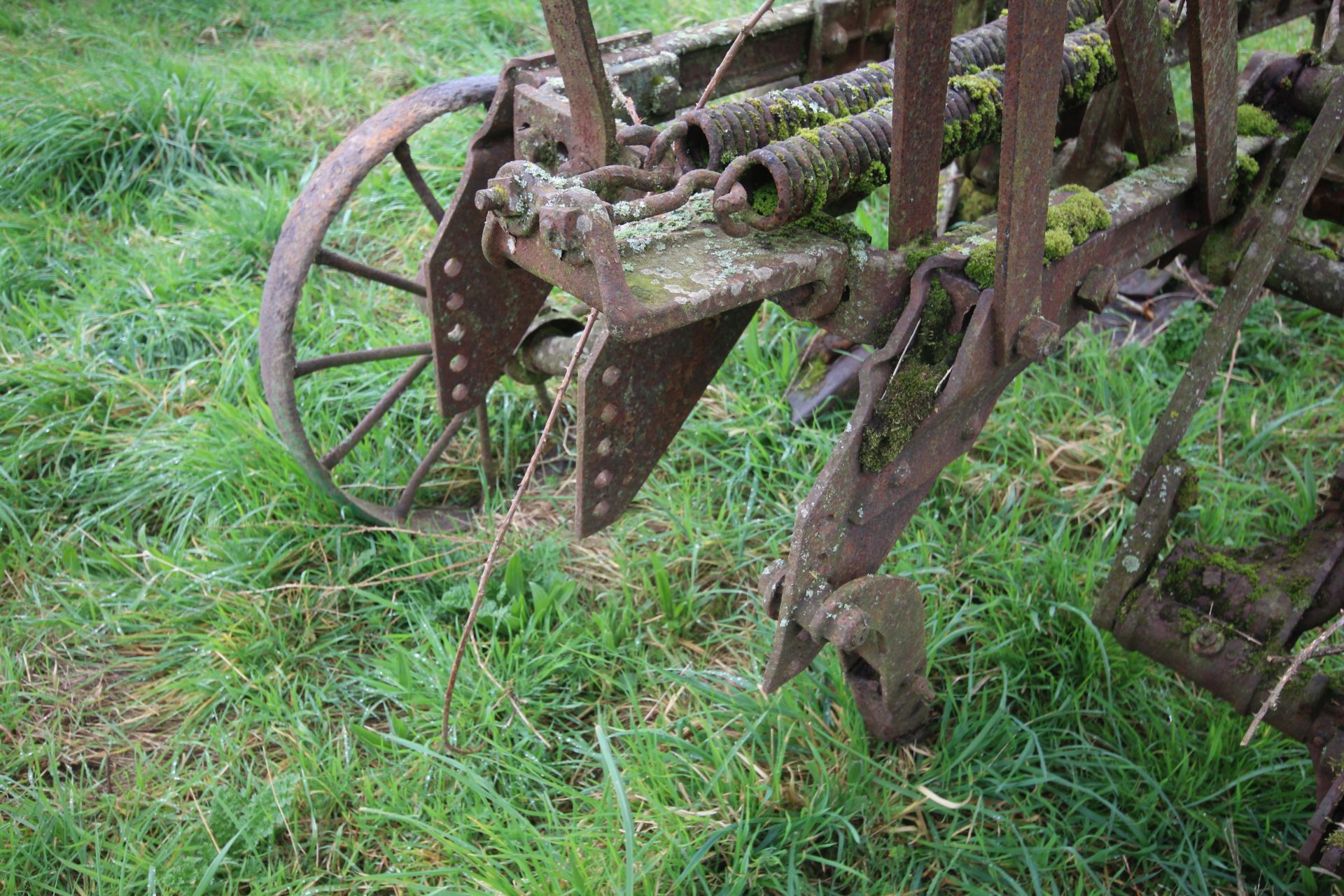 Ransomes three furrow trailed plough (no drawbar). - Bild 7 aus 19