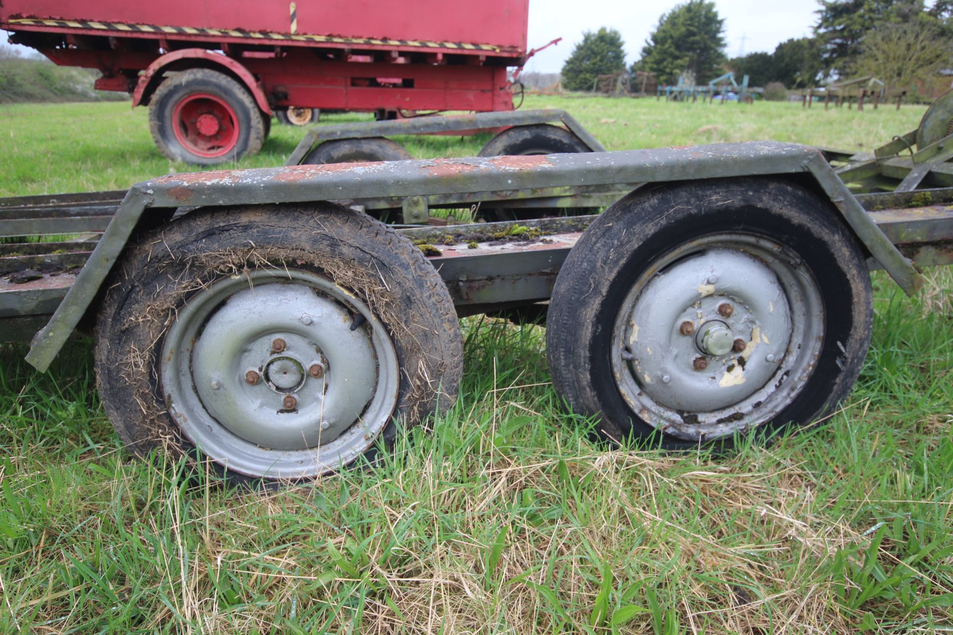 12ft twin axle car trailer. With ramps. Requires attention. - Image 16 of 20