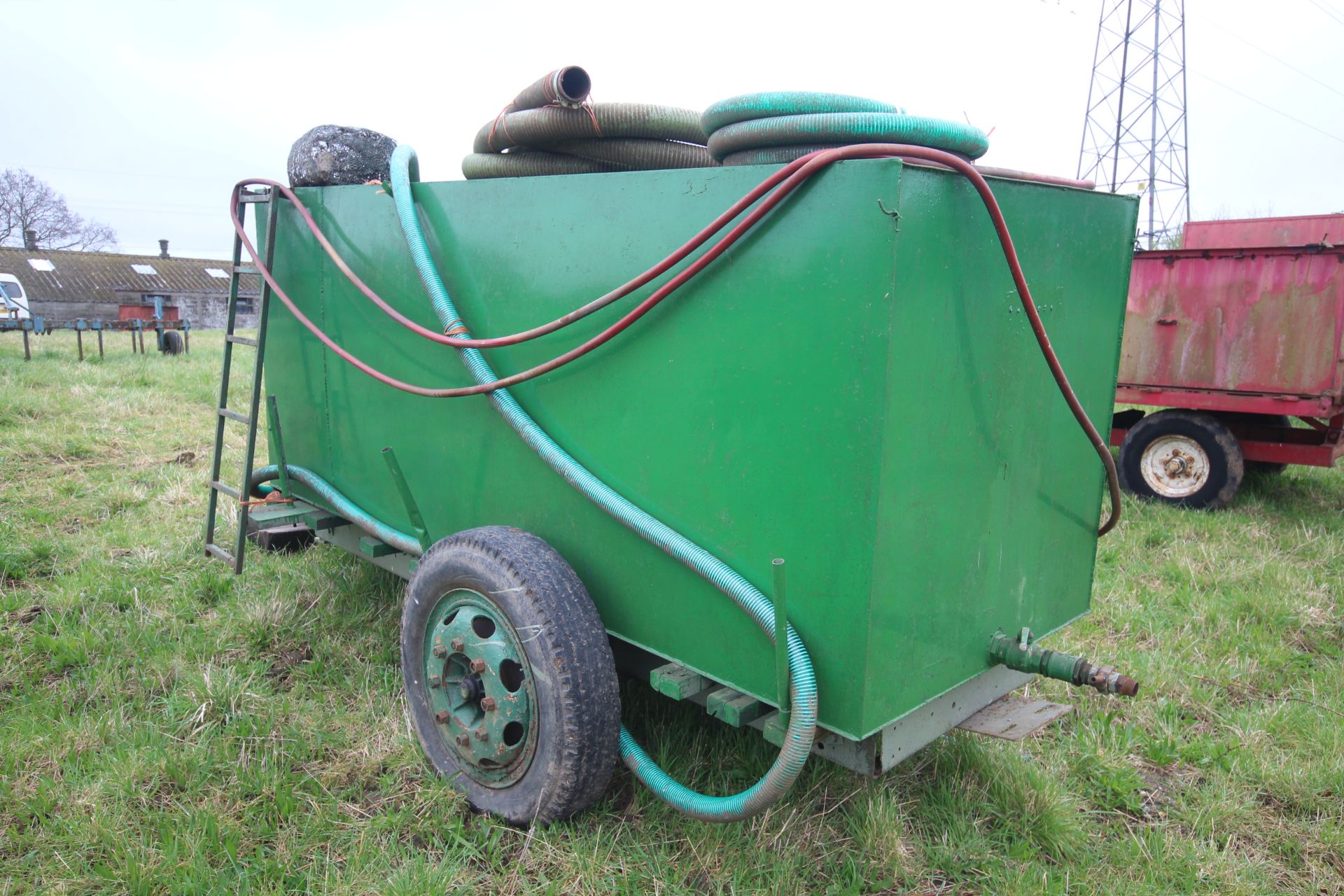 Farm made water bowser. With PTO driven Farrows irrigation pump. - Image 3 of 36