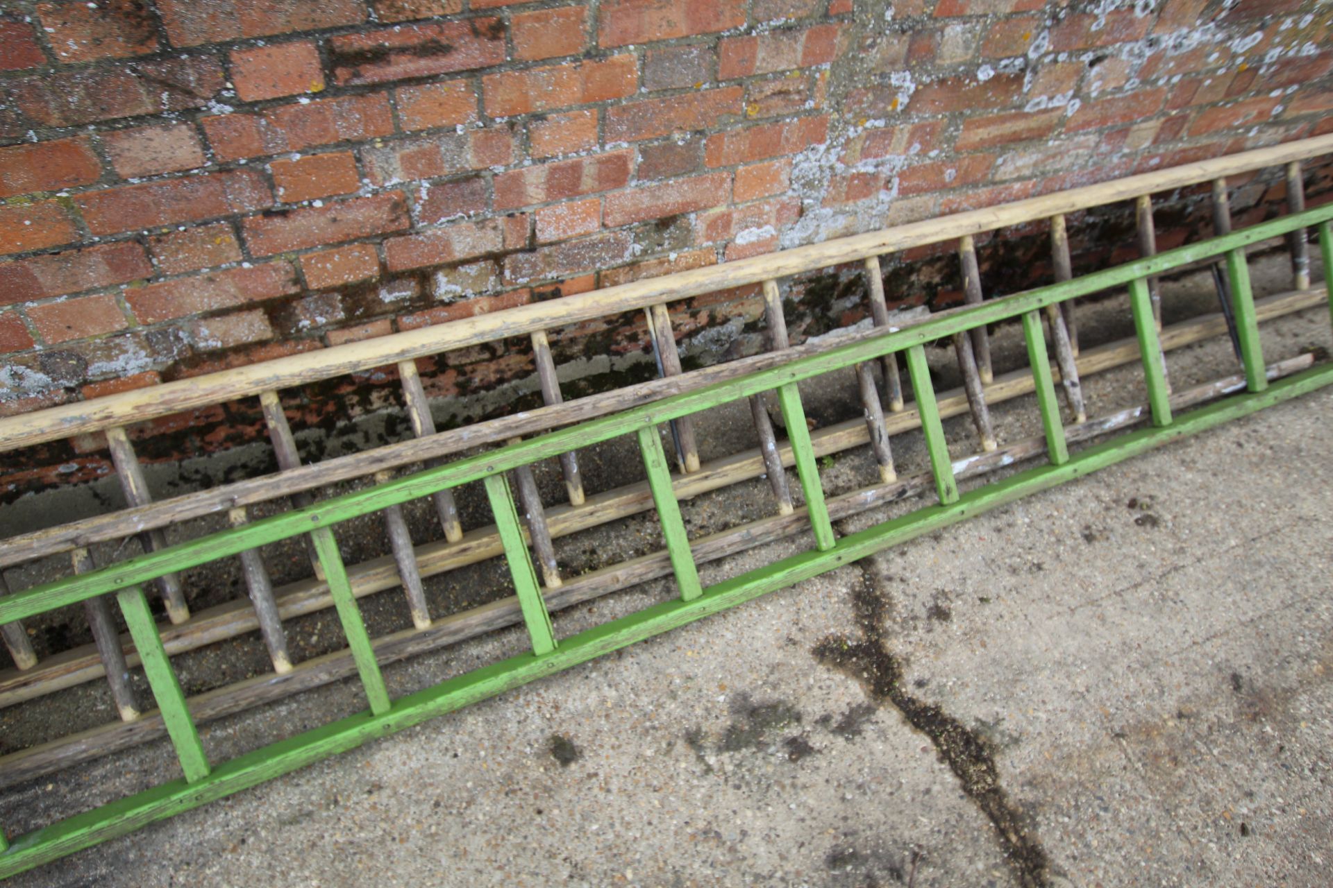 Various wooden ladders. - Image 4 of 5