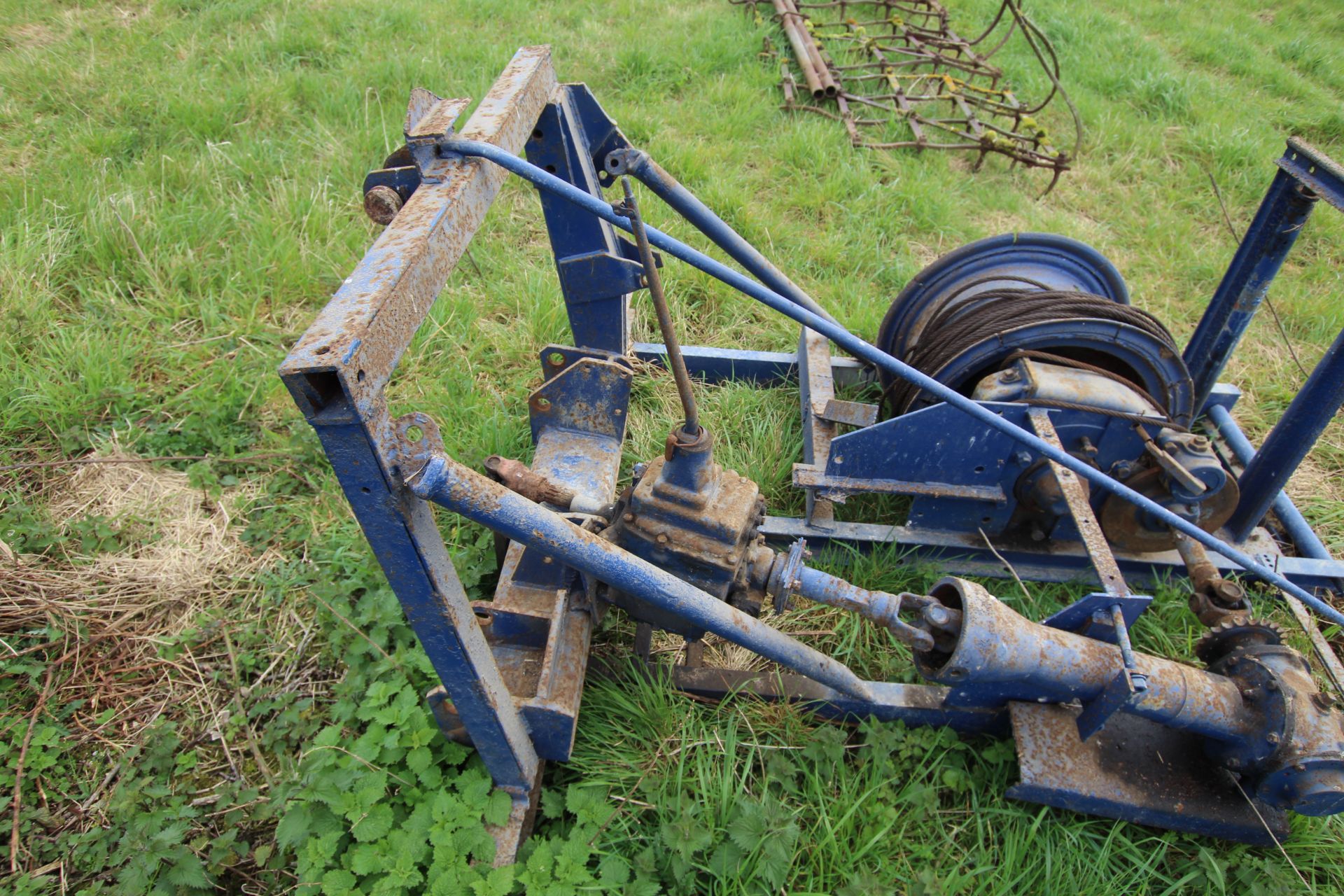 Farm made PTO driven winch (no PTO). - Image 6 of 11