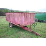 3T single axle tipping trailer.