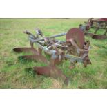 Ransomes TS59N 3 furrow conventional plough. With YL bodies, discs and skimmers. Owned from new.