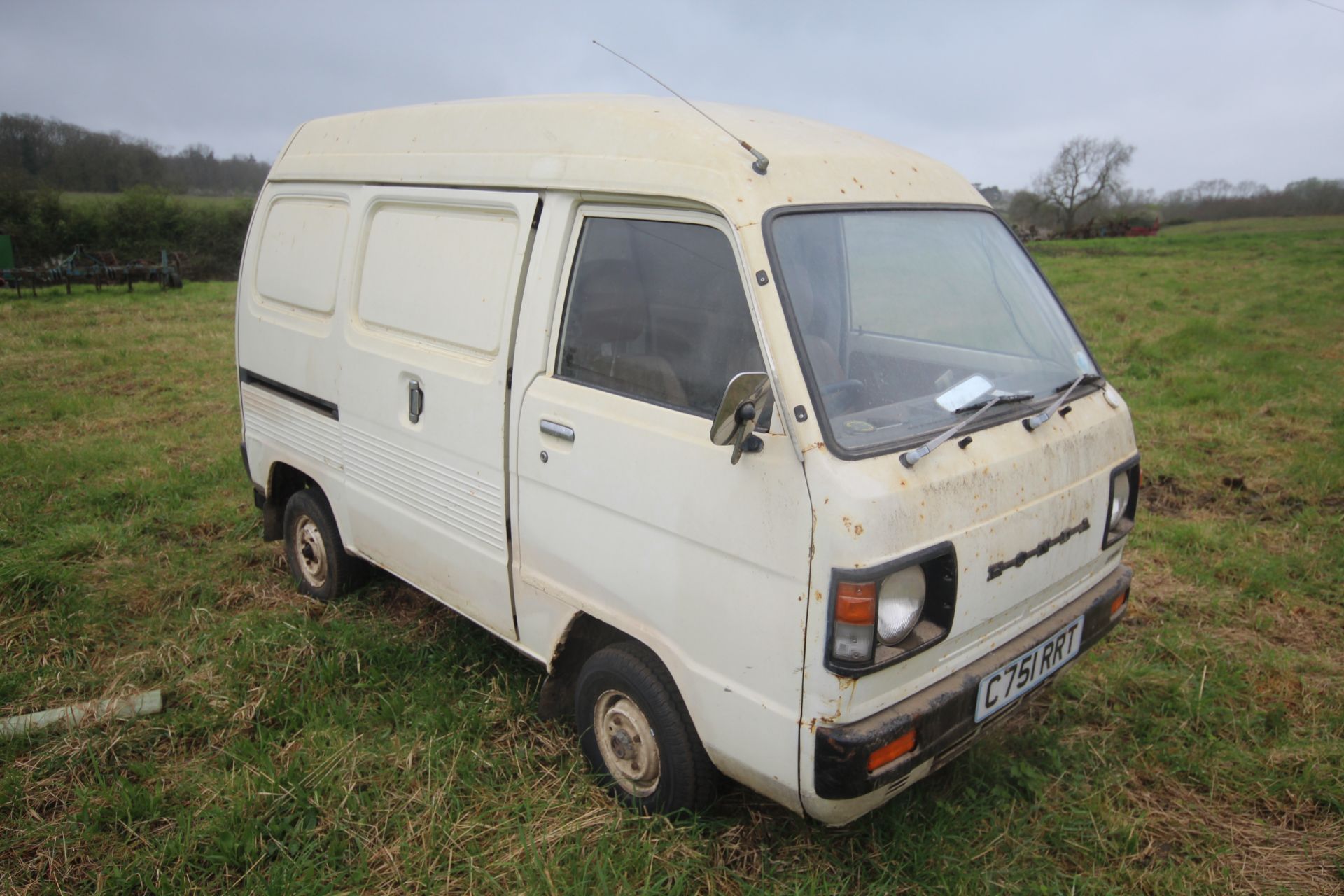 Honda Acty TN550 panel van. Registration C751 RRT. Date of first registration 13/08/1985. 97,101