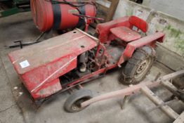 Farm made garden tractor. With Villiers petrol eng