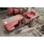 Farm made garden tractor. With Villiers petrol eng