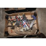 Tray of various clamps etc.