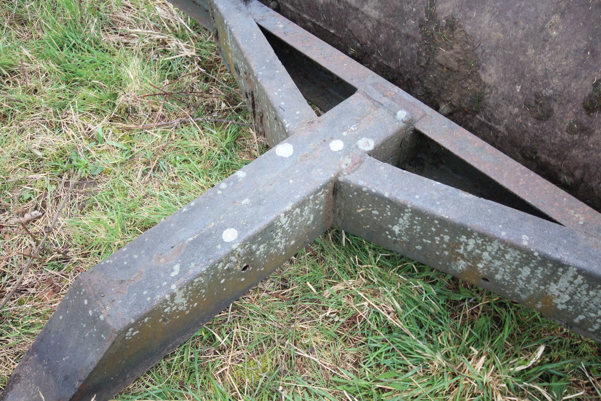 Farm made large concrete filled flat roll. - Image 6 of 15