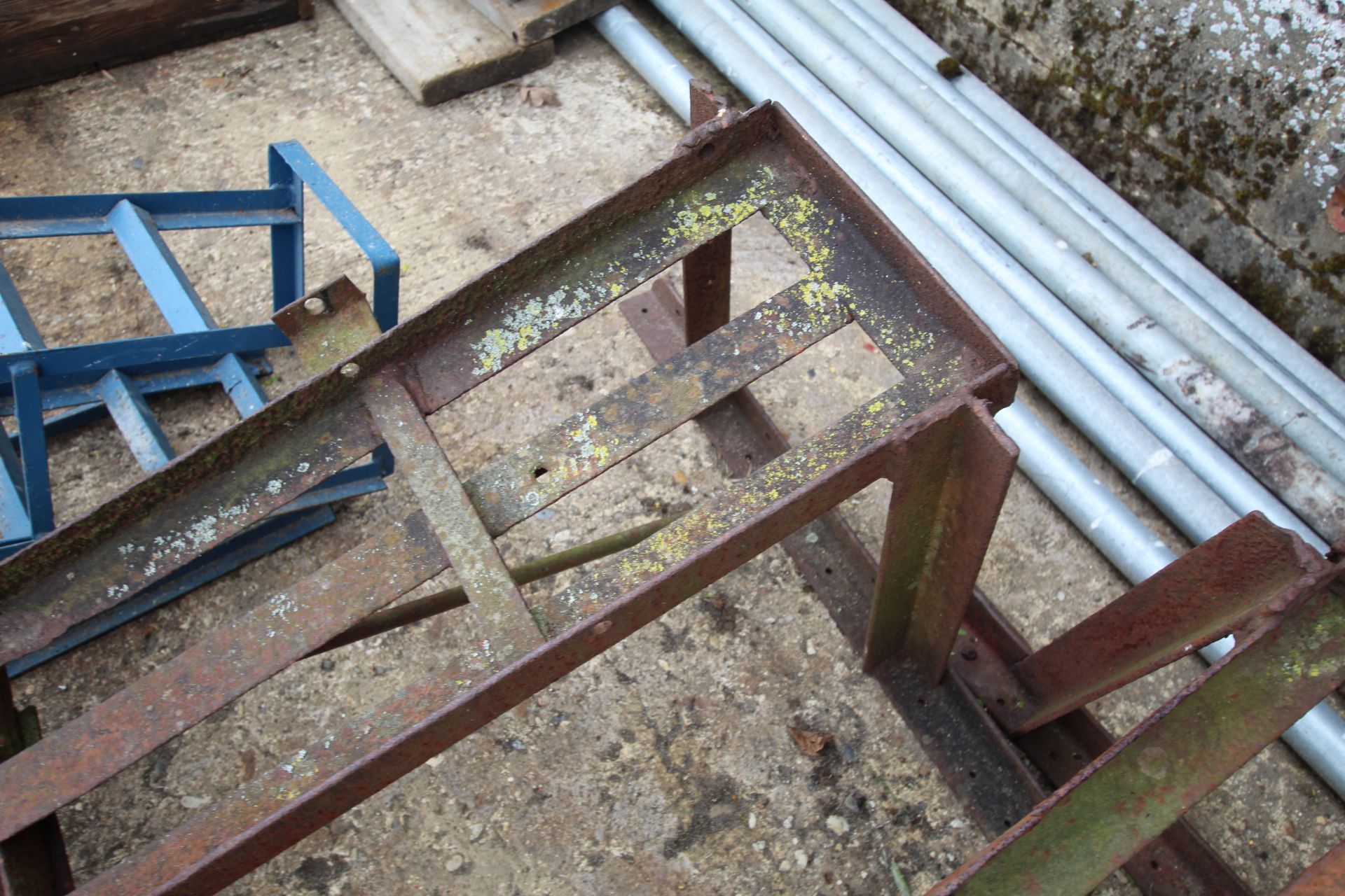 Pair of large farm made vehicle ramps. - Image 5 of 5