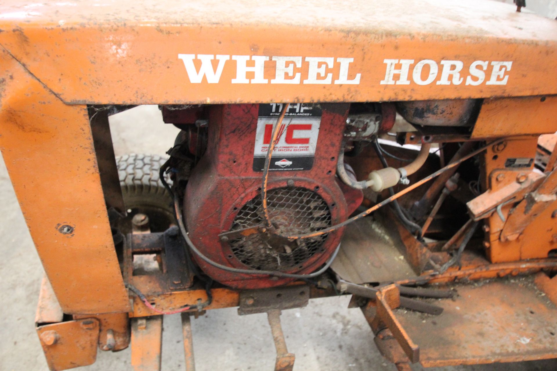 Wheel Horse 141 garden tractor. With 11 HP Briggs and Statton engine. - Image 4 of 15
