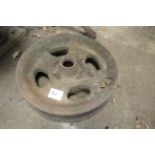 Fordson Major cast iron front wheel.