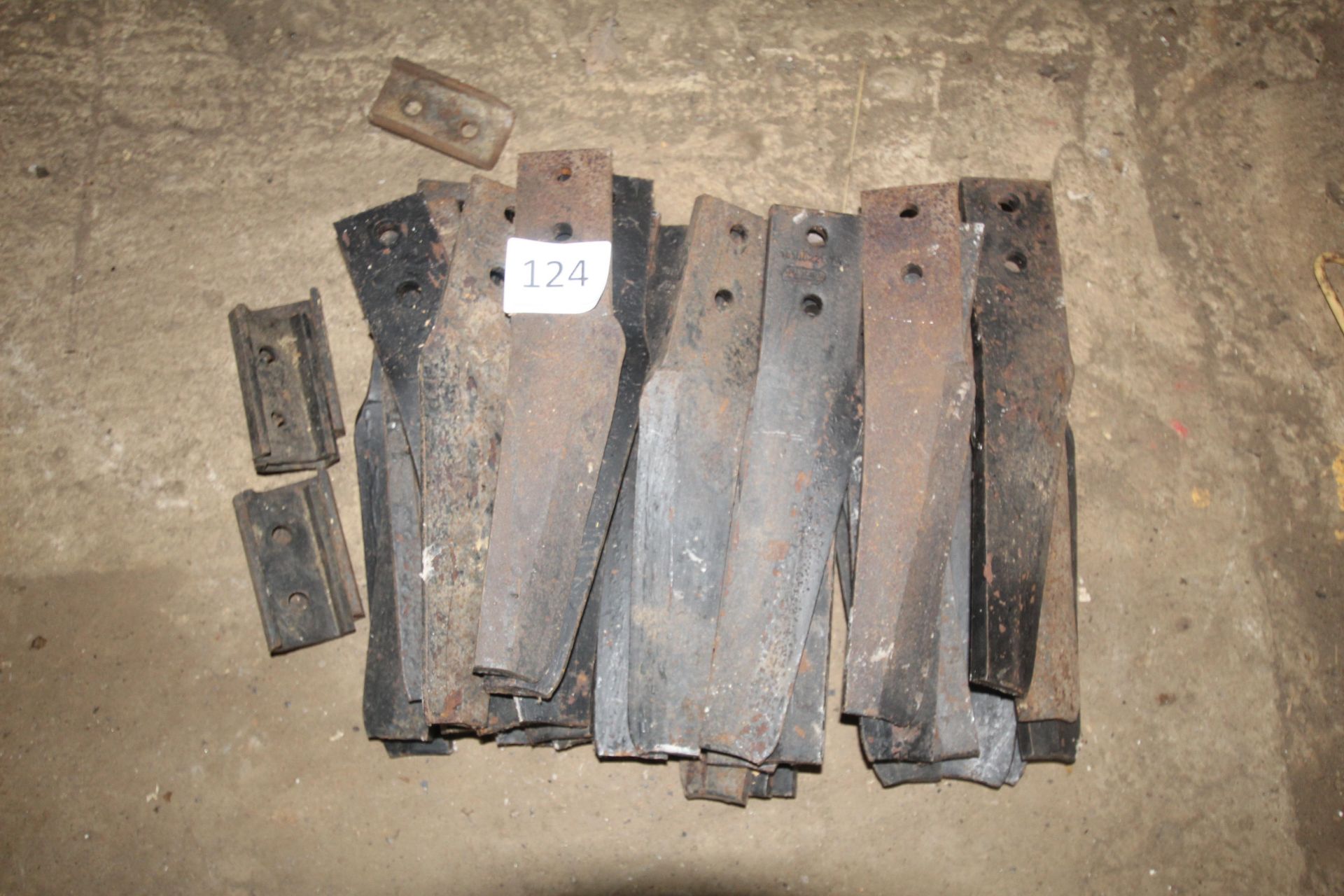 Set of unused Maschio power harrow tines.