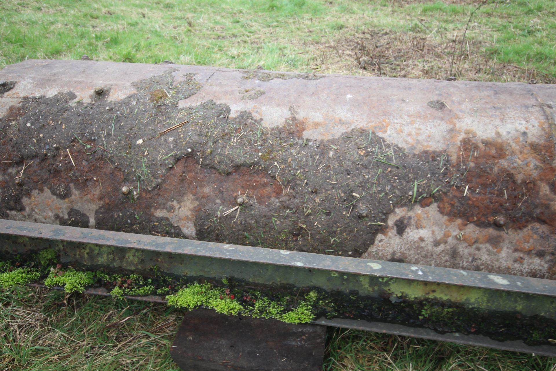 Farm made large concrete filled flat roll. - Image 13 of 15