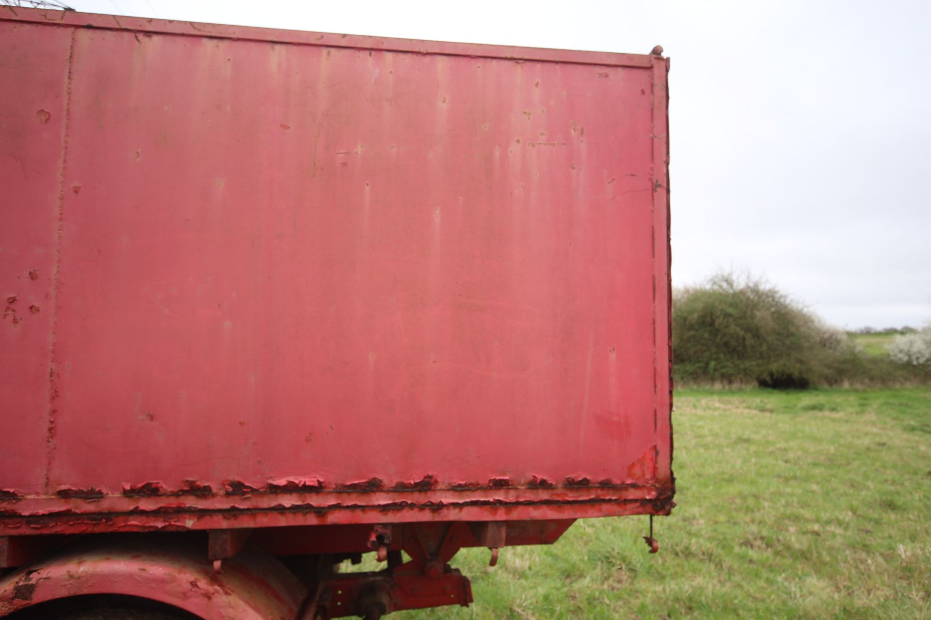 10T single axle lorry conversion tipping trailer. With twin wheels and steel body. Ex-Leyland - Image 16 of 51