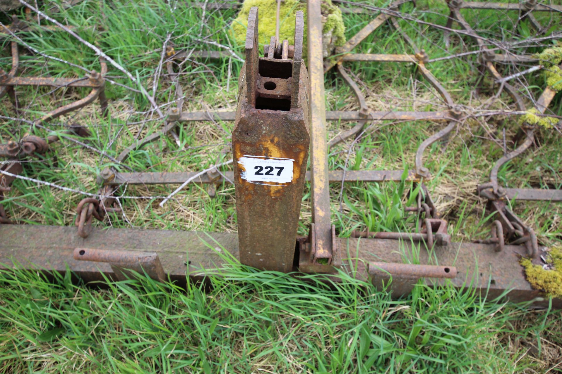 Farm made set of seed harrows. - Image 2 of 8