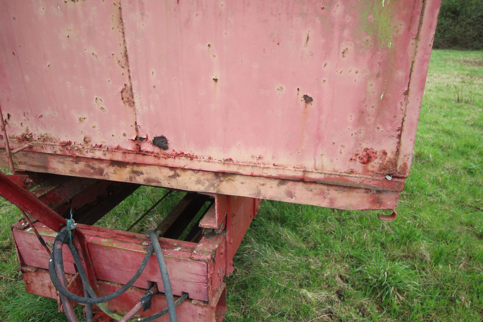 10T single axle lorry conversion tipping trailer. With twin wheels and steel body. Ex-Leyland - Image 12 of 51