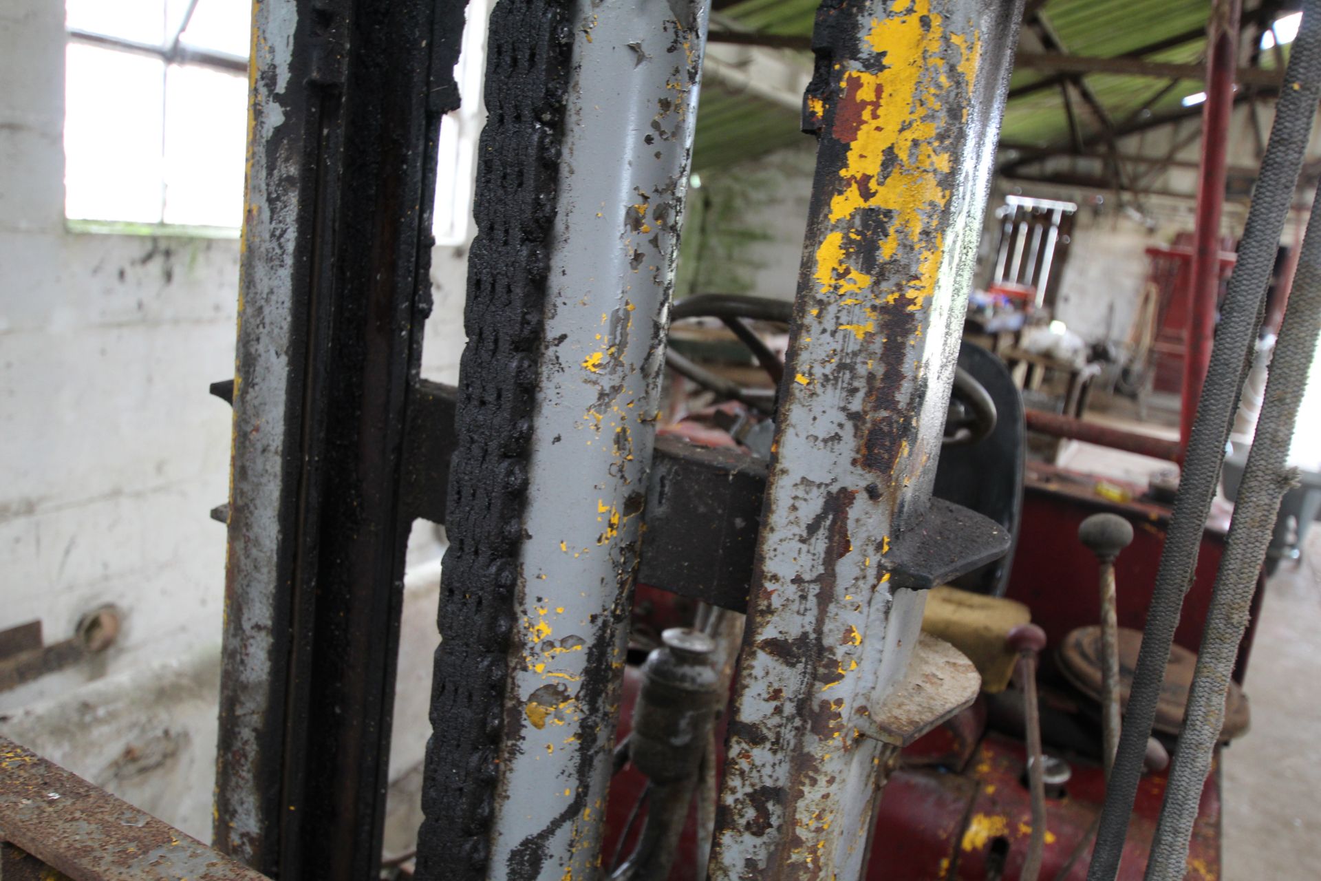 Coventry Climax Godiva diesel yard forklift. With three cylinder diesel engine. No battery. - Image 7 of 27