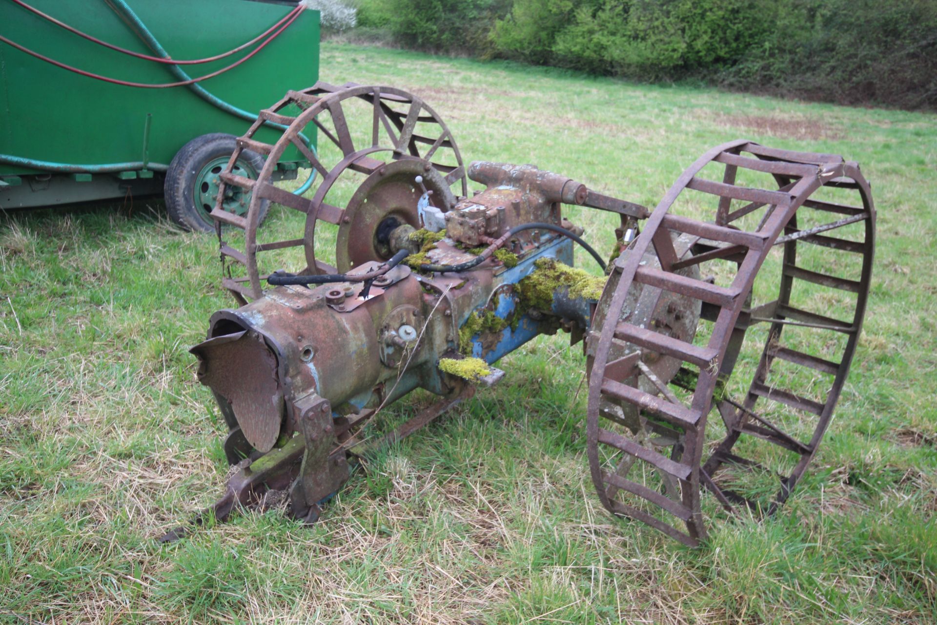 Farm made tool carrier for crawler. Based on Fordson Major backend. - Image 2 of 31