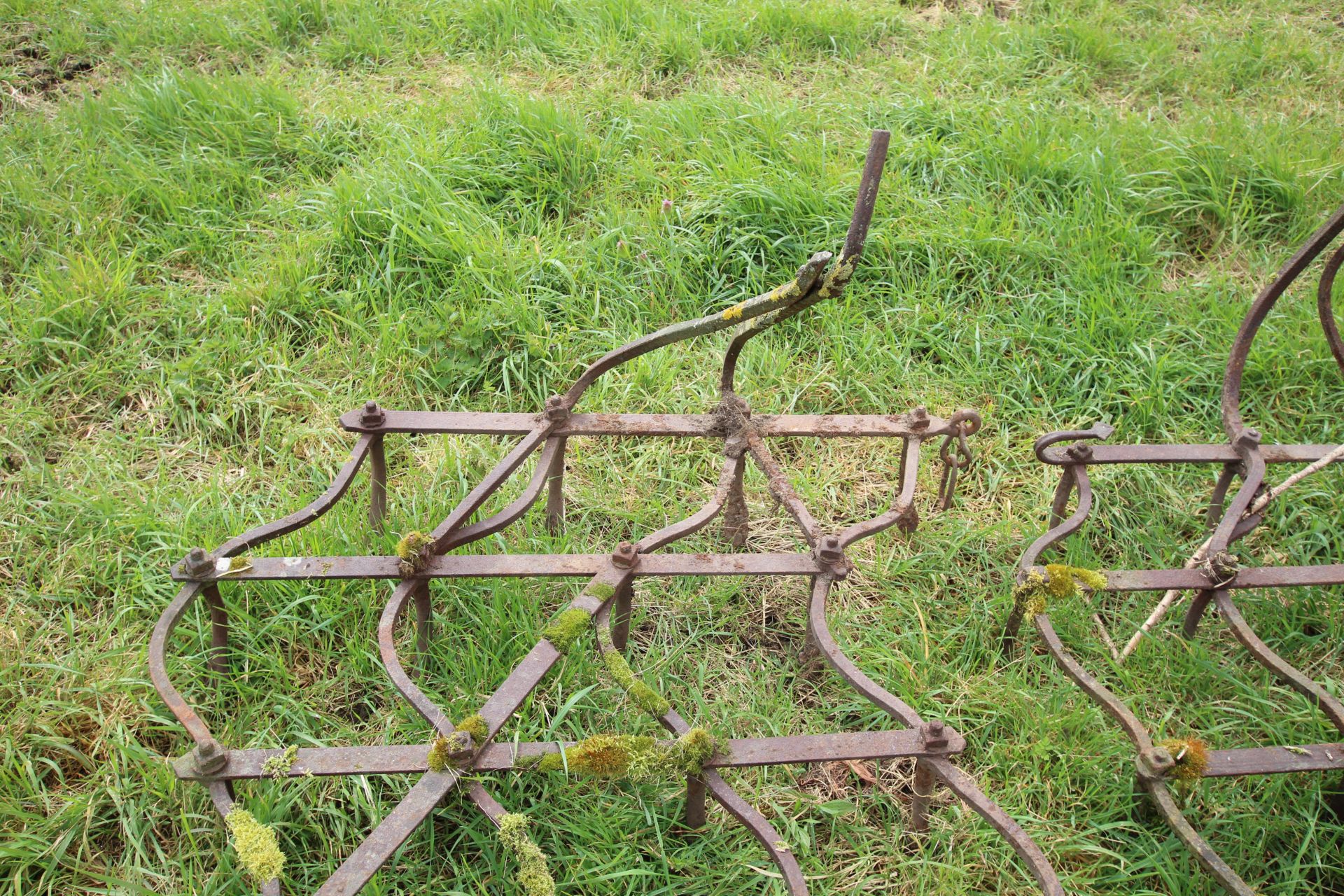 3x heavy seed harrows and pole. - Bild 3 aus 7