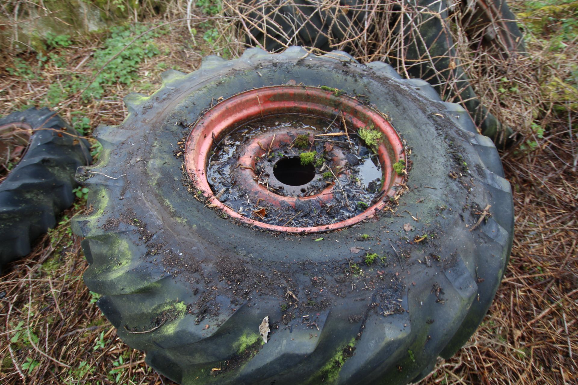 Pair of combine wheels and tyres. - Image 2 of 3