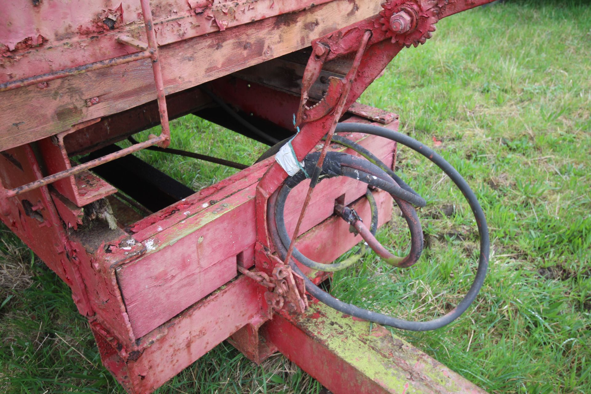 10T single axle lorry conversion tipping trailer. With twin wheels and steel body. Ex-Leyland - Image 7 of 51