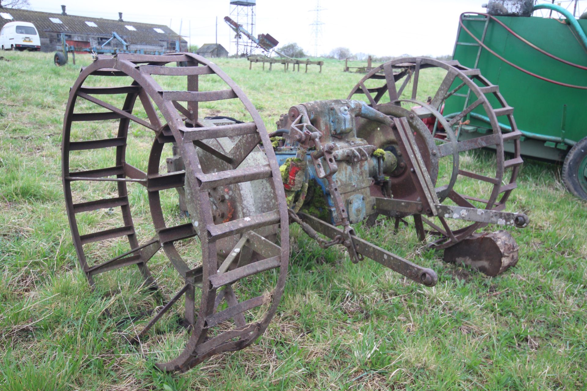 Farm made tool carrier for crawler. Based on Fordson Major backend. - Image 3 of 31