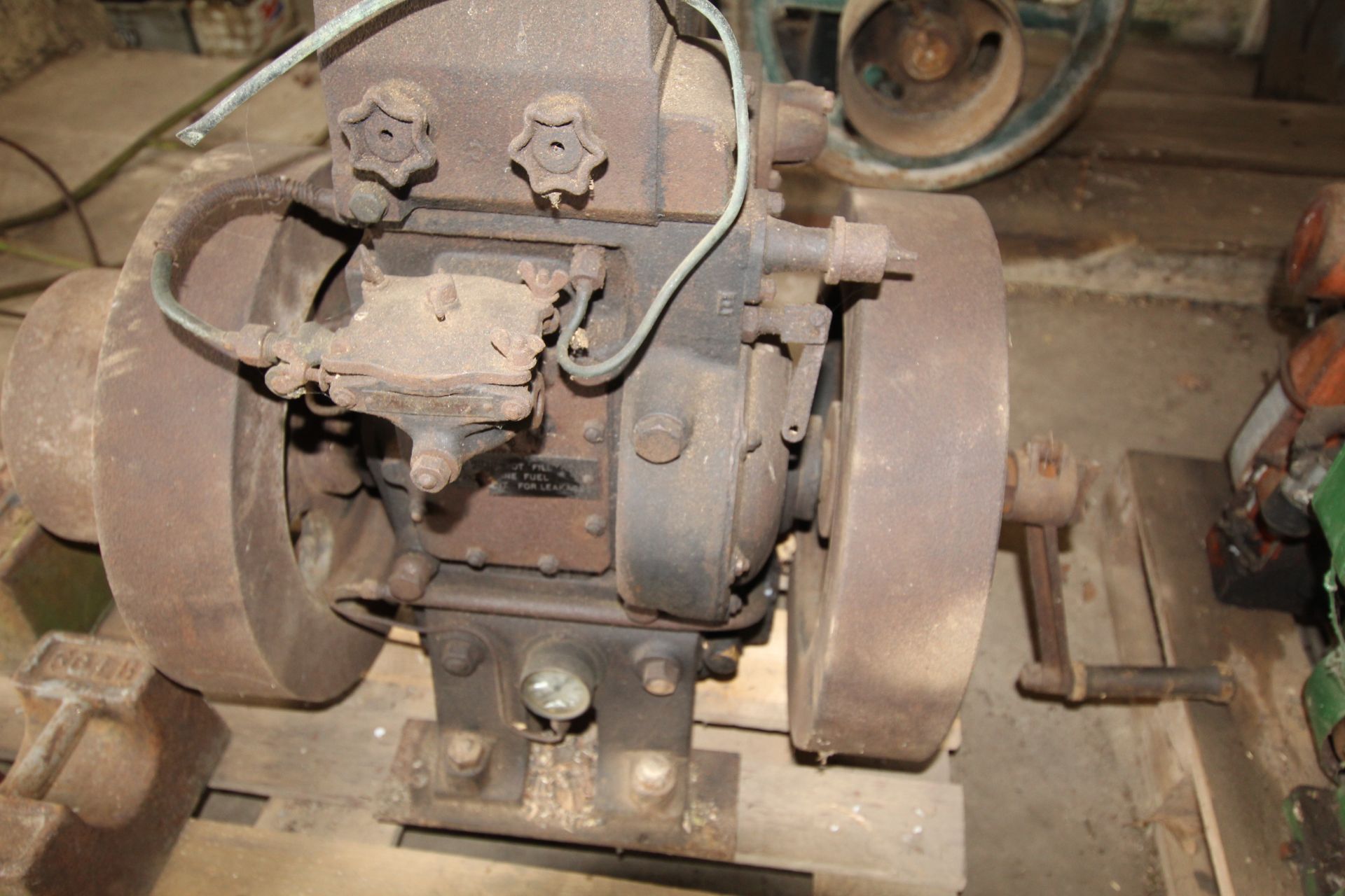 Ruston single cylinder stationary engine. - Image 2 of 6