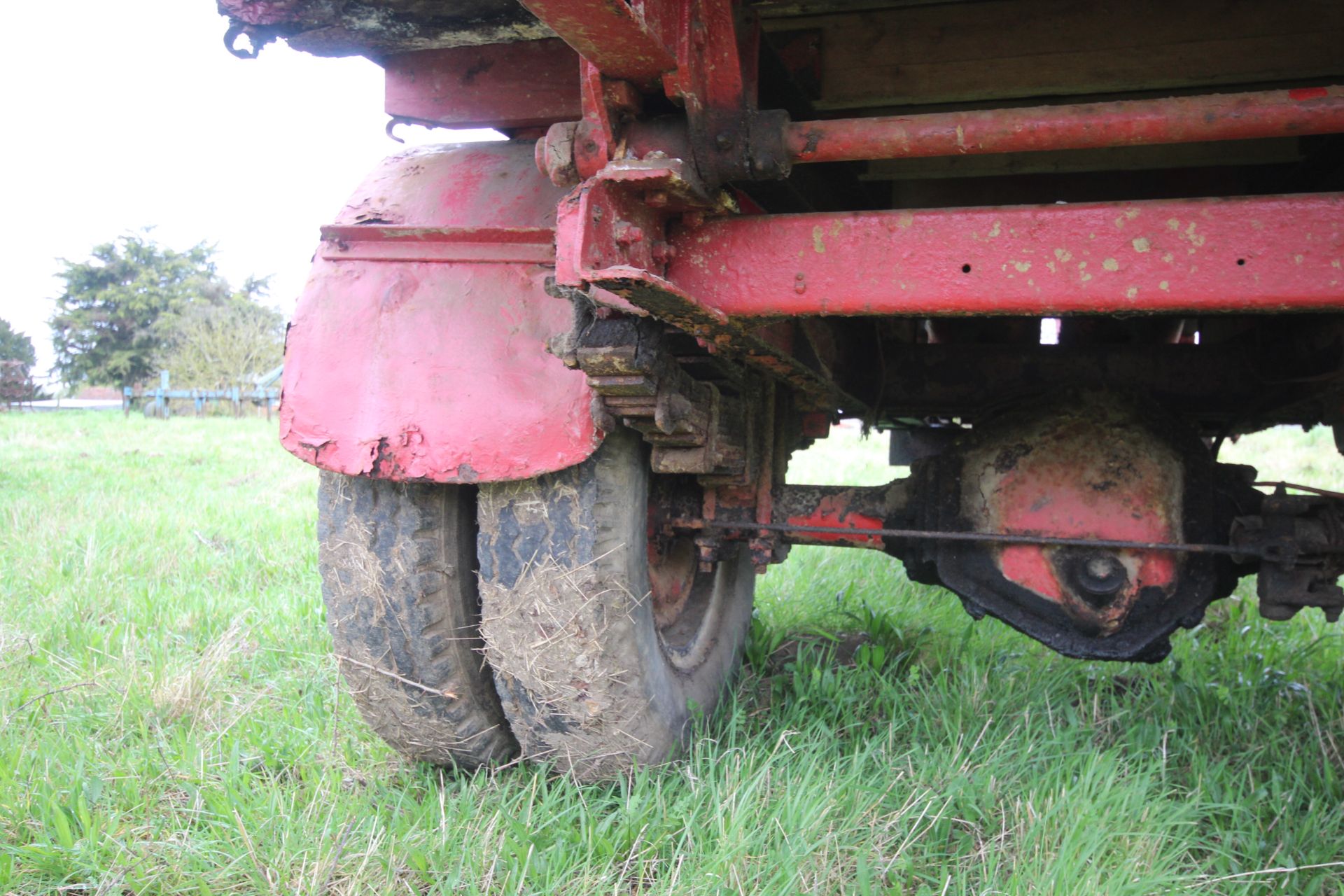 10T single axle lorry conversion tipping trailer. With twin wheels and steel body. Ex-Leyland - Image 32 of 51