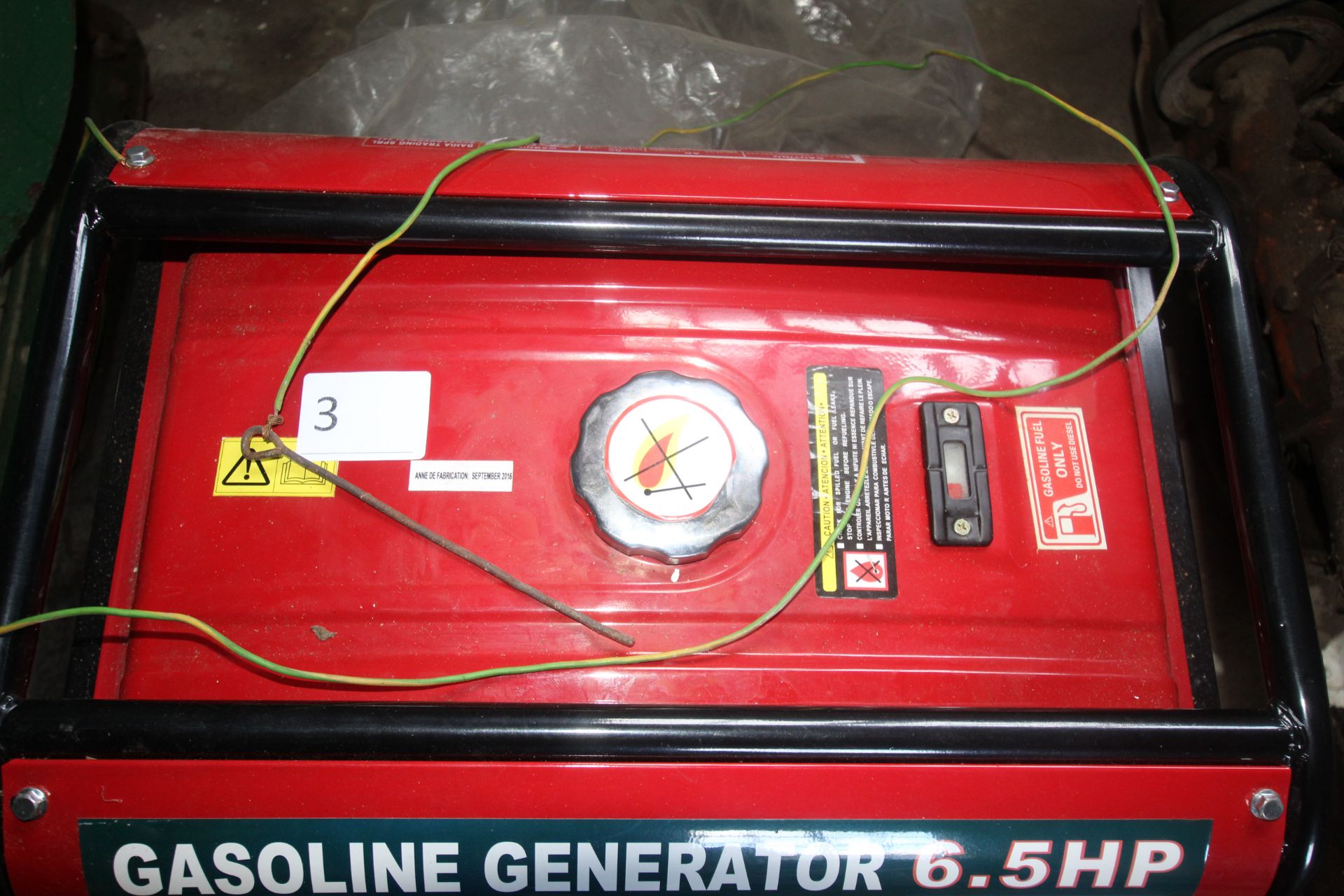 6.5hp petrol generator as new but requires a petrol pipe. - Image 4 of 7