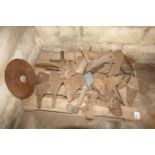Pallet of Ransomes plough spares.