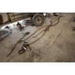 Various tow chains, large shackles etc