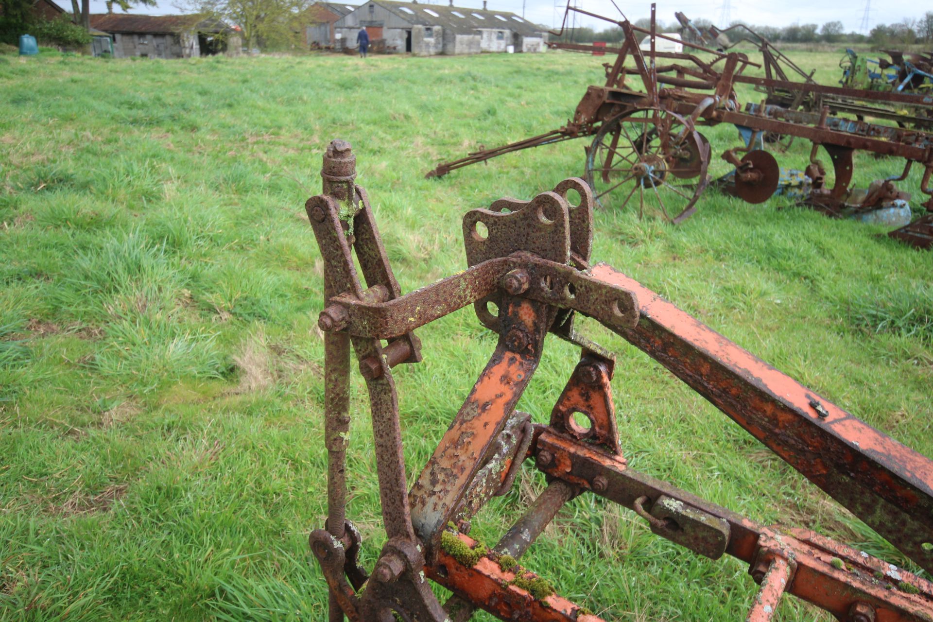 Ransomes three furrow conventional plough. Converted to two furrow. - Image 15 of 15