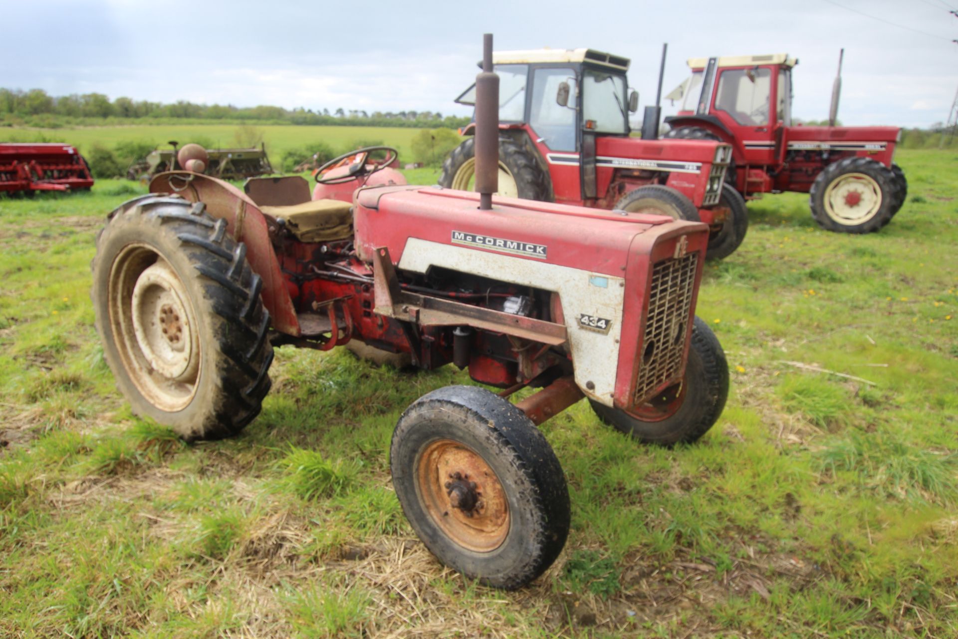 McCormick 434 2WD tractor. Registration FDX4 58D (expired). Serial No. B/2894. With Quicke loader (