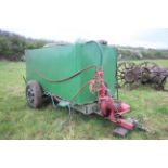 Farm made water bowser. With PTO driven Farrows irrigation pump.