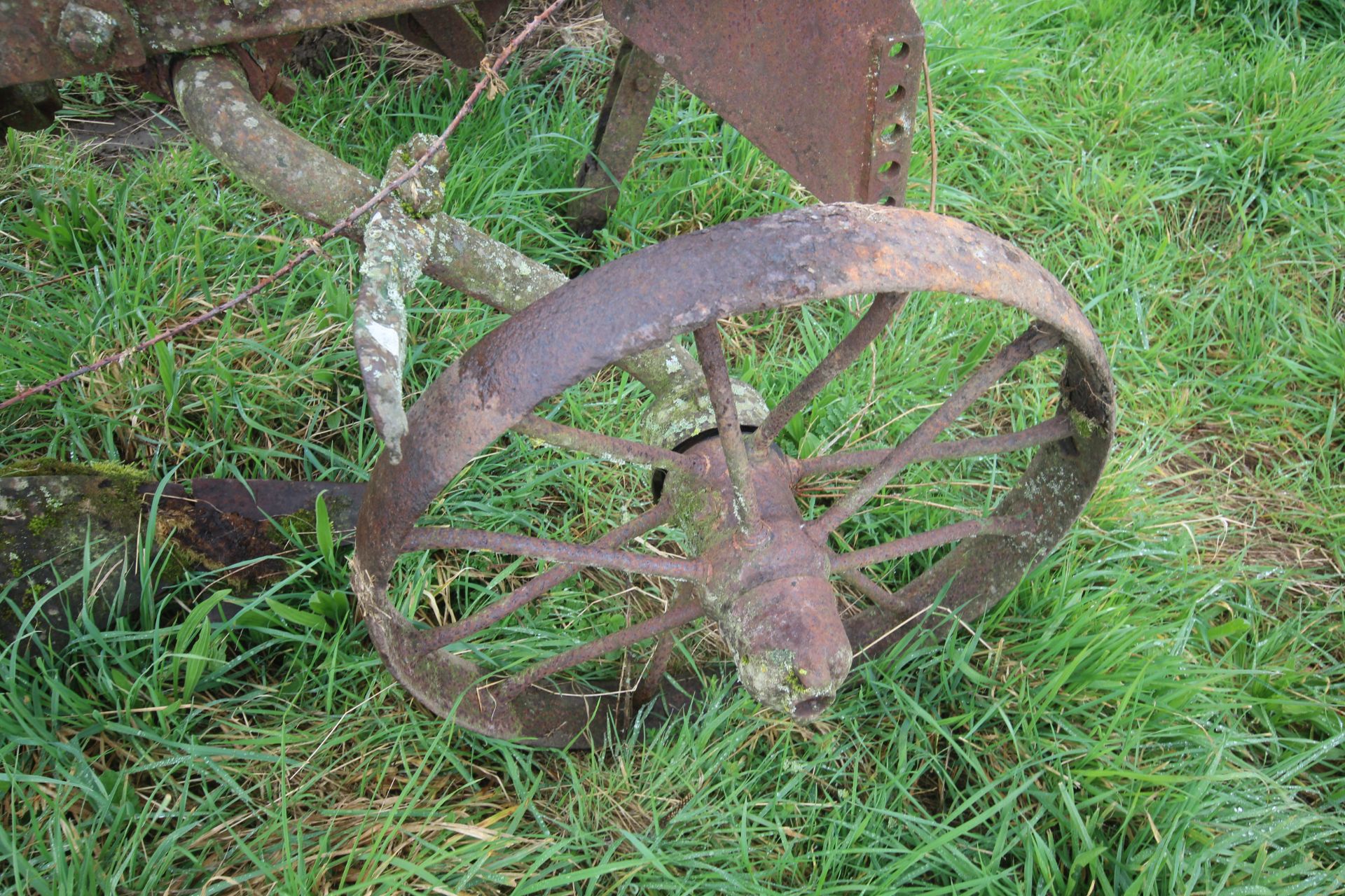 Ransomes three furrow trailed plough (no drawbar). - Bild 17 aus 19