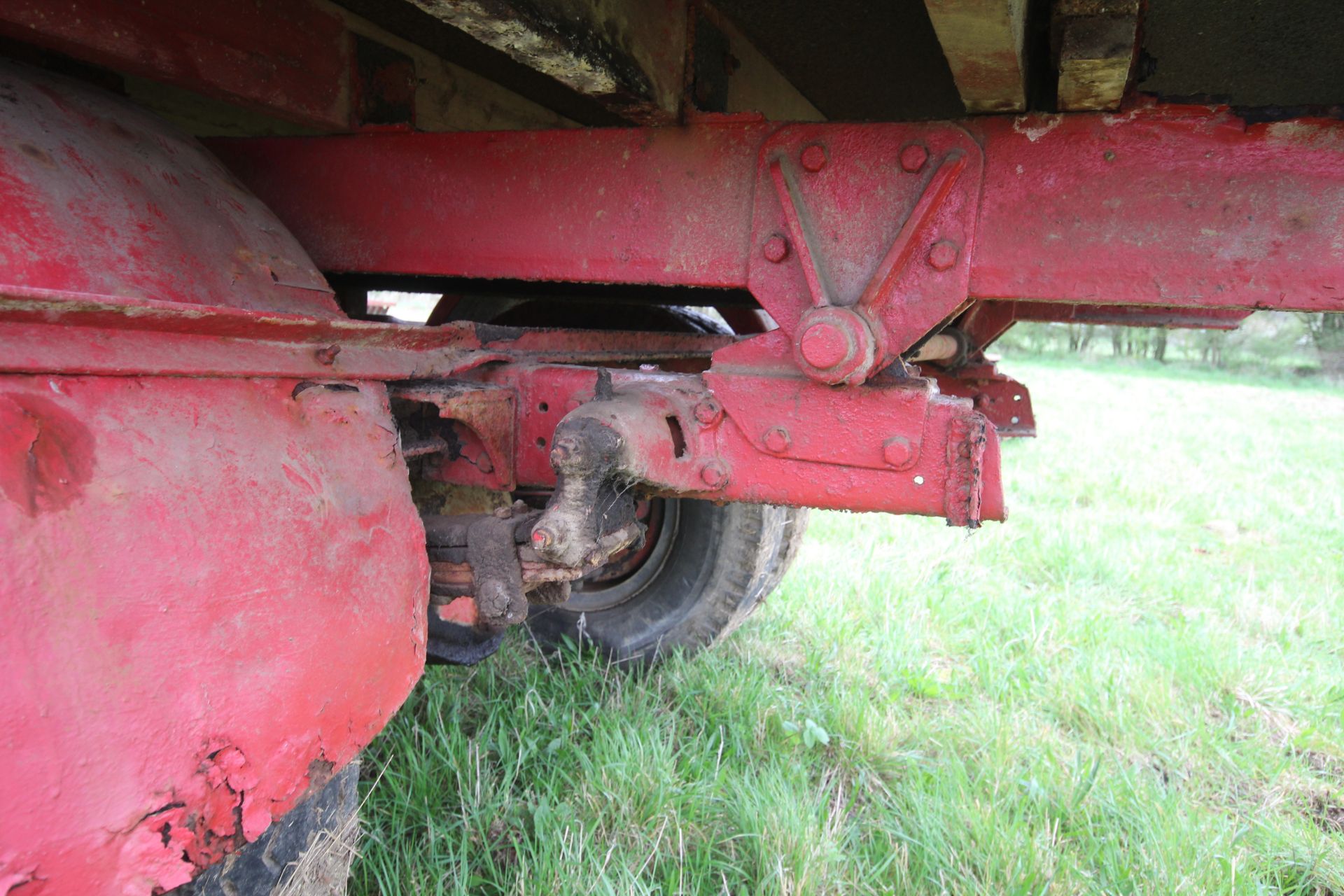 10T single axle lorry conversion tipping trailer. With twin wheels and steel body. Ex-Leyland - Image 24 of 51