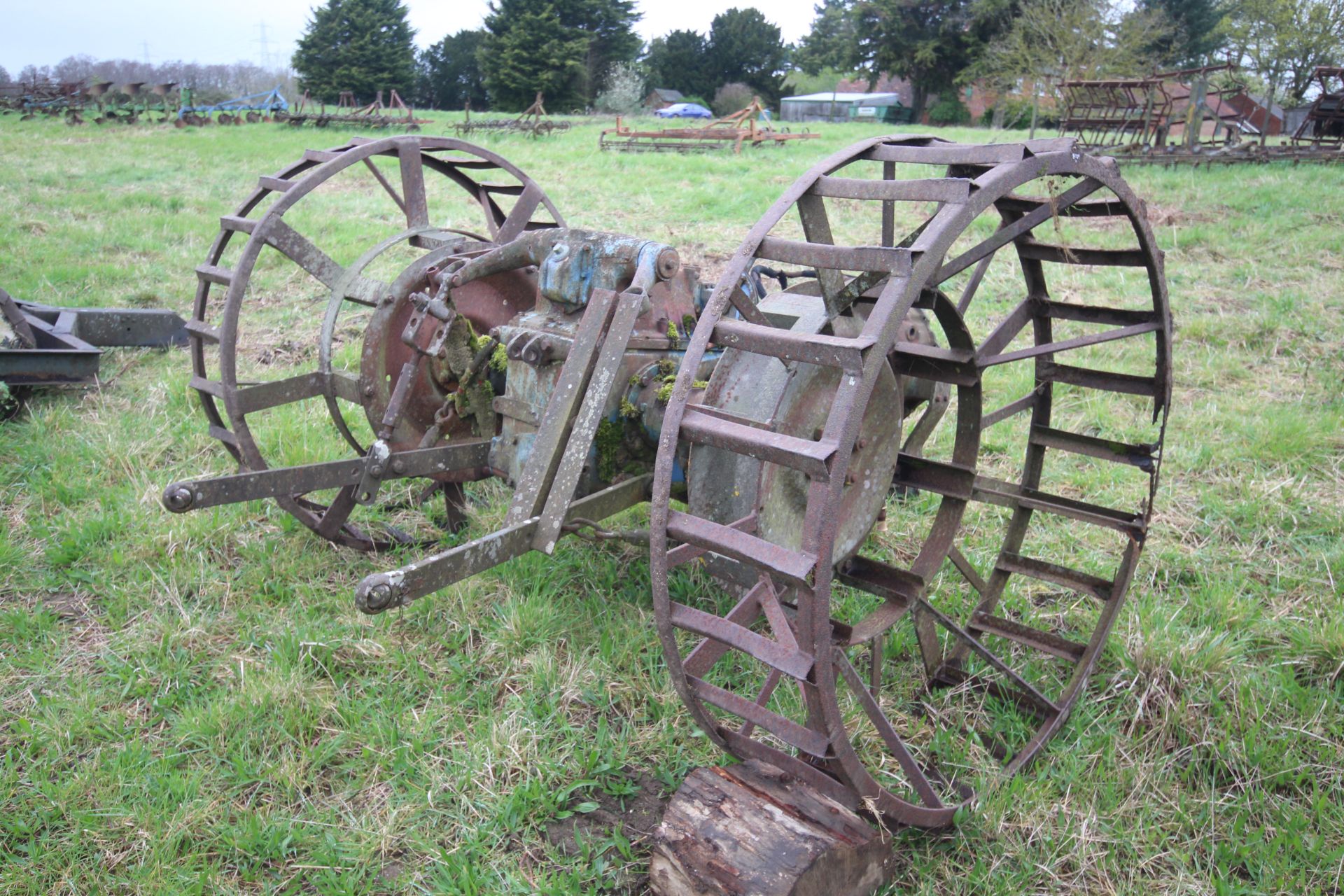 Farm made tool carrier for crawler. Based on Fordson Major backend. - Image 4 of 31