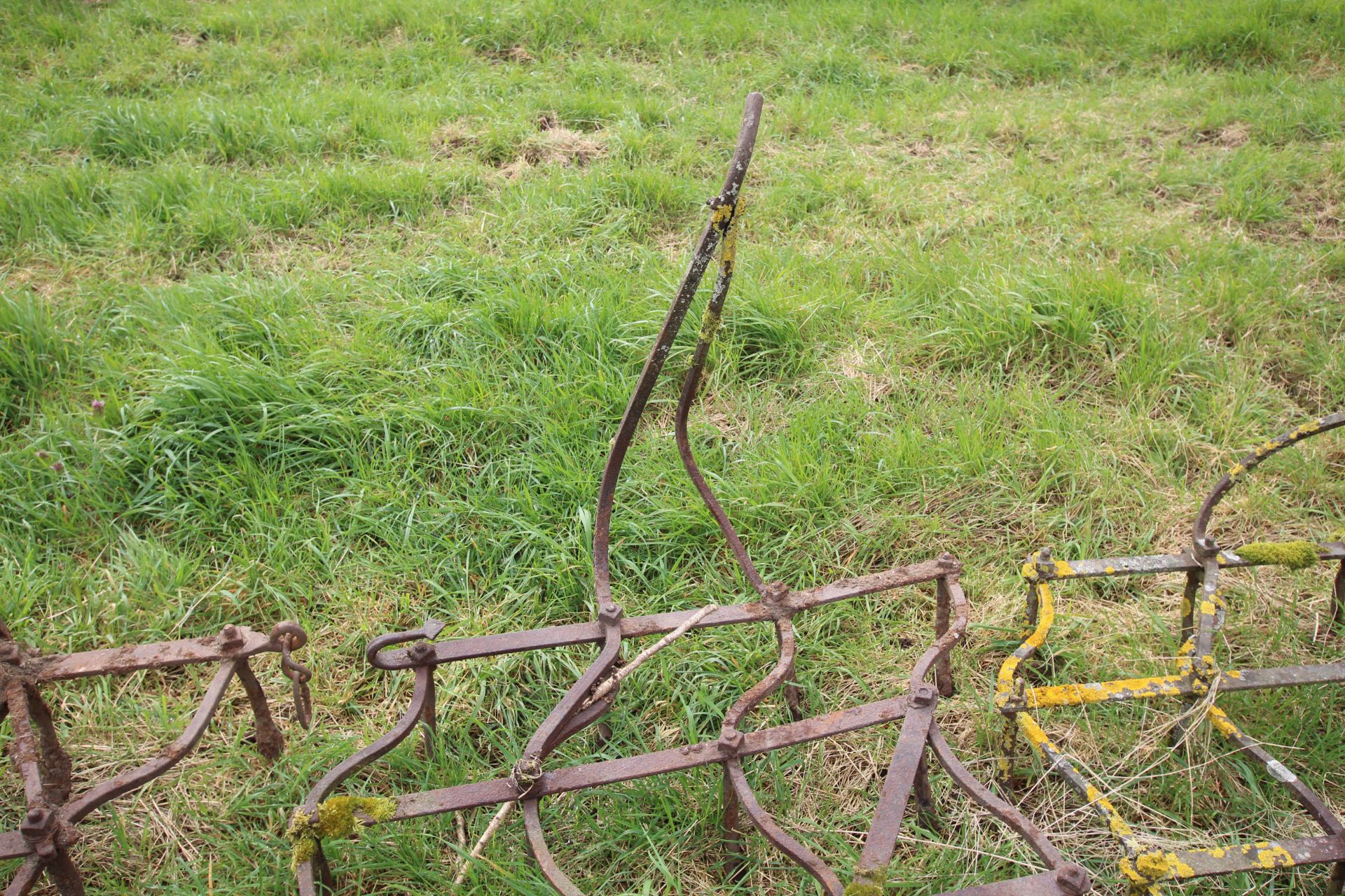 3x heavy seed harrows and pole. - Image 5 of 7