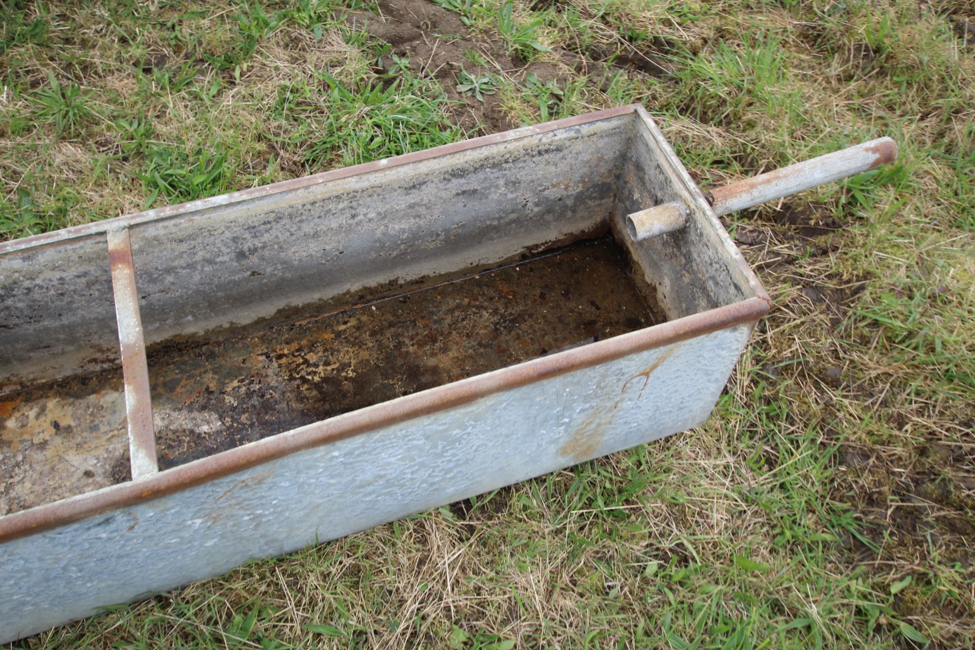 Galvanised water trough. - Image 3 of 4