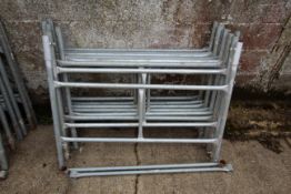 Quantity of galvanised tower scaffold.