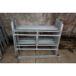 Quantity of galvanised tower scaffold.