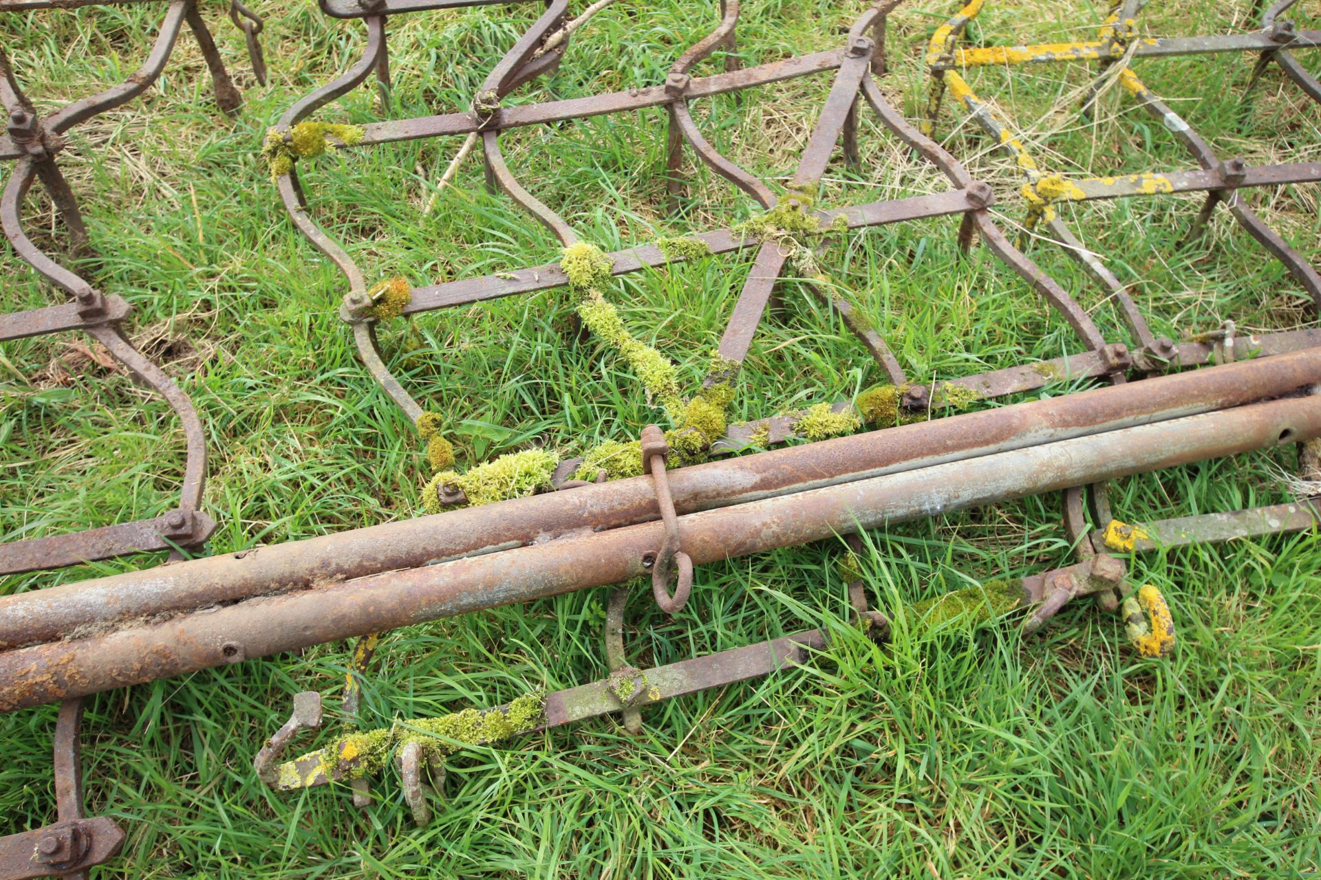 3x heavy seed harrows and pole. - Bild 4 aus 7