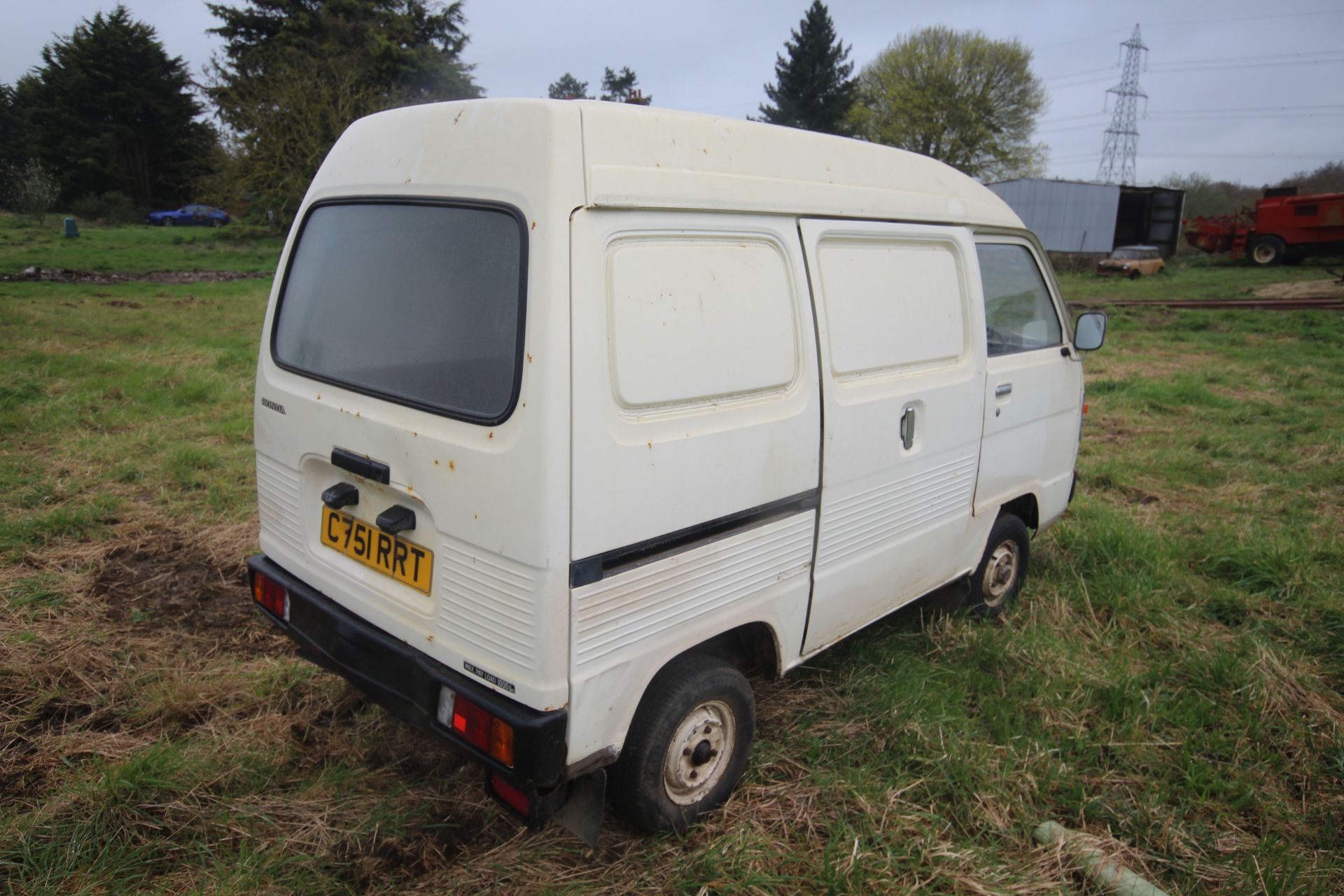 Honda Acty TN550 panel van. Registration C751 RRT. Date of first registration 13/08/1985. 97,101 - Image 2 of 48