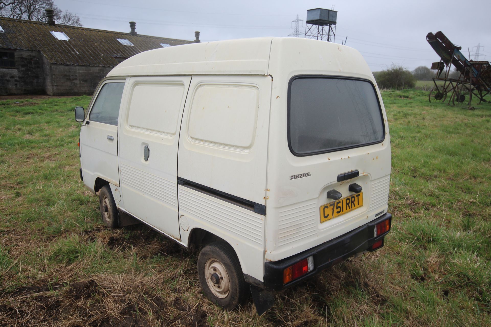 Honda Acty TN550 panel van. Registration C751 RRT. Date of first registration 13/08/1985. 97,101 - Image 3 of 48