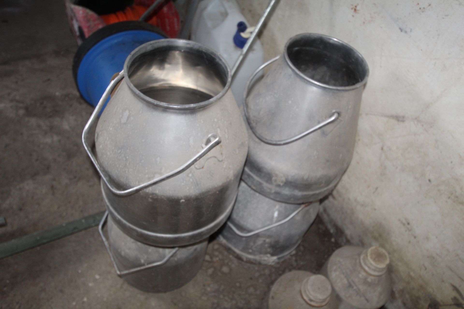 4x milking machine churns. - Image 2 of 2