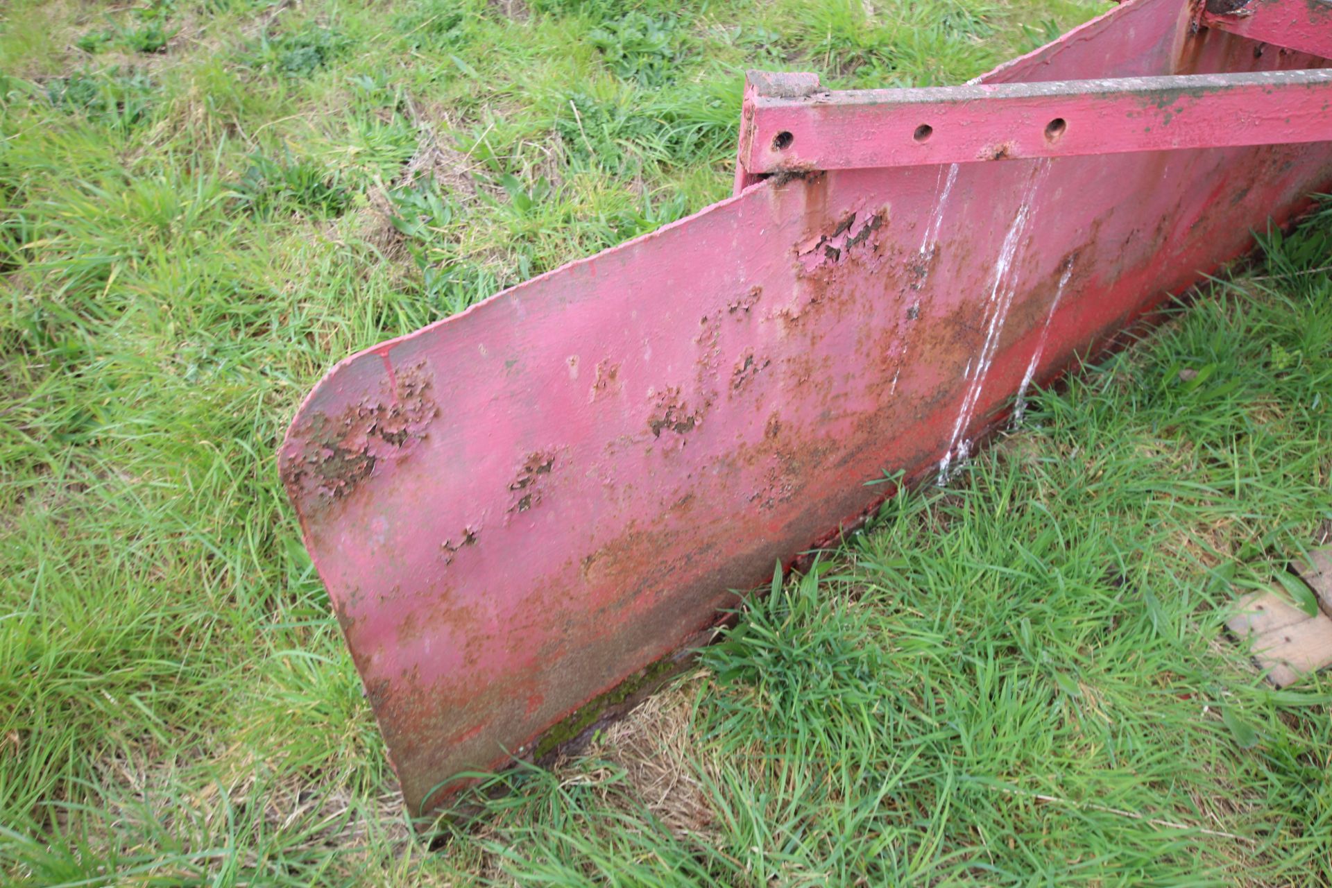 Farm made large heavy duty mounted grader. - Image 5 of 10